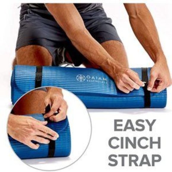 New Thick Yoga Mat Fitness & Exercise Mat with Easy-Cinch Yoga Mat​ - Picture 3 of 5